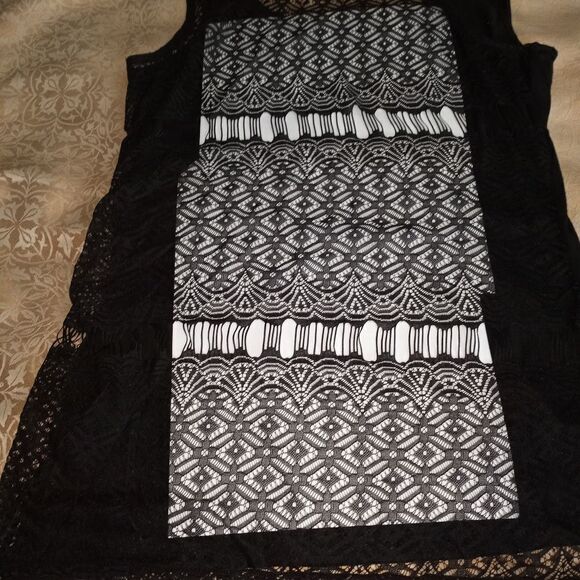 Agua Blues L Lace Back Sleeveless Straps Women's Top.Condition: Excellent - Picture 5 of 5